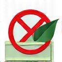 Icon showing the 'no floral foam' symbol.